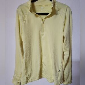 DSG Light Yellow Quarter-Zip Sweatshirt Size XL